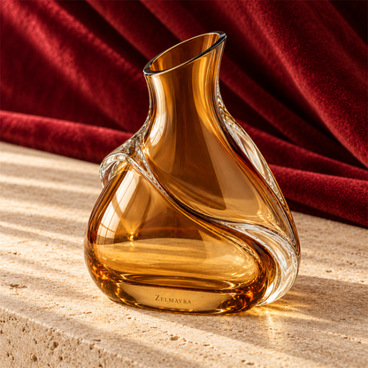 Zelmavra Amber Flow Vase