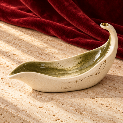 Zelmavra Olive Crescent Display Bowl