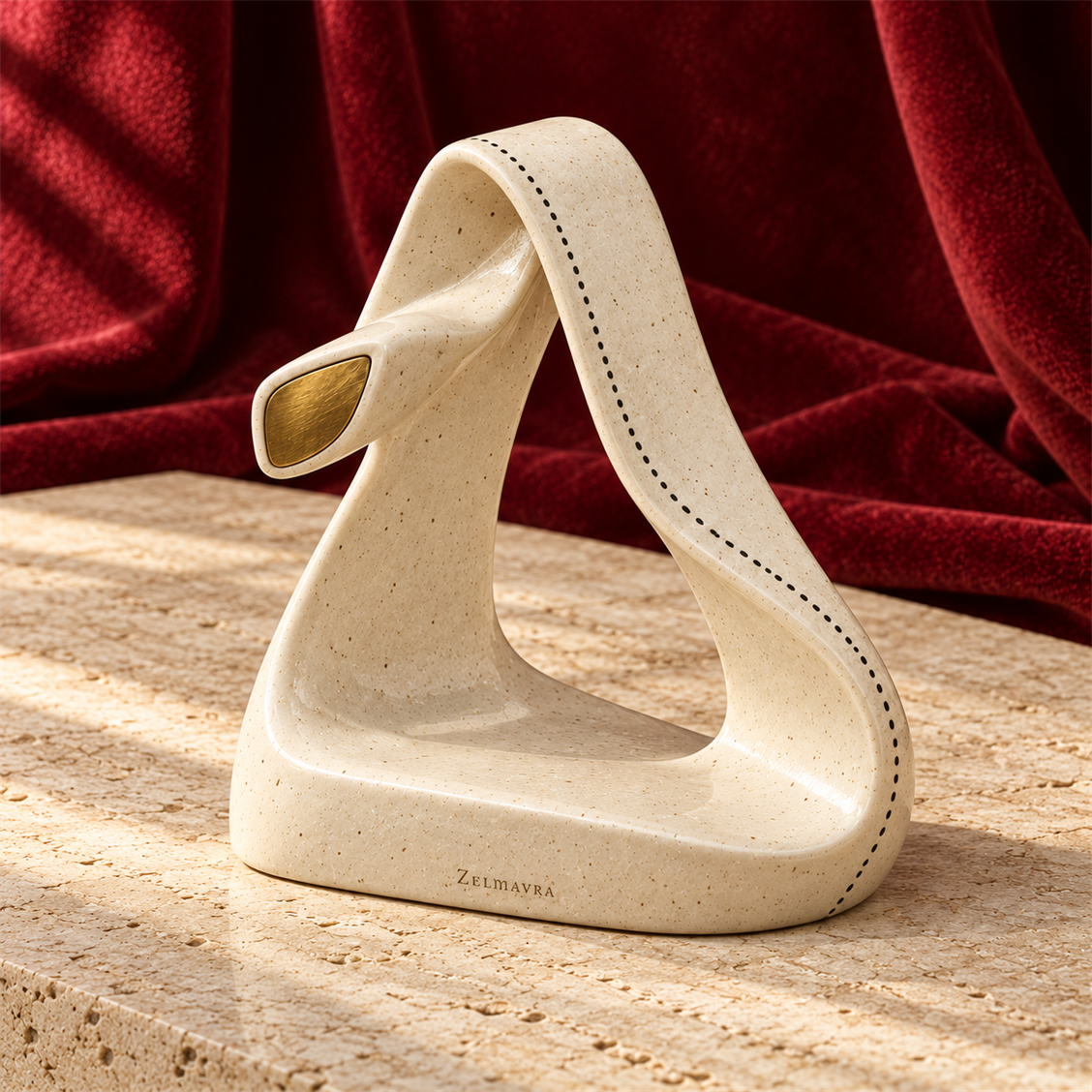 Zelmavra Folded Ribbon Sculpture