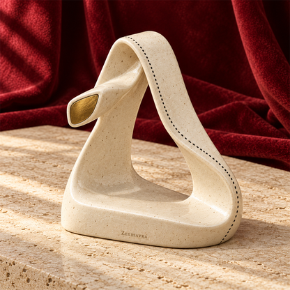 Zelmavra Folded Ribbon Sculpture
